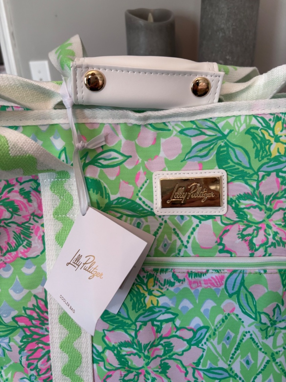 NWT Lilly Pulitzer Large Cooler Bag with Matching Mesh Bag and Shoulder Strap - Picture 3 of 11
